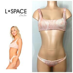 New. L*SPACE metallic swirl bikini set. Small. Retails $178